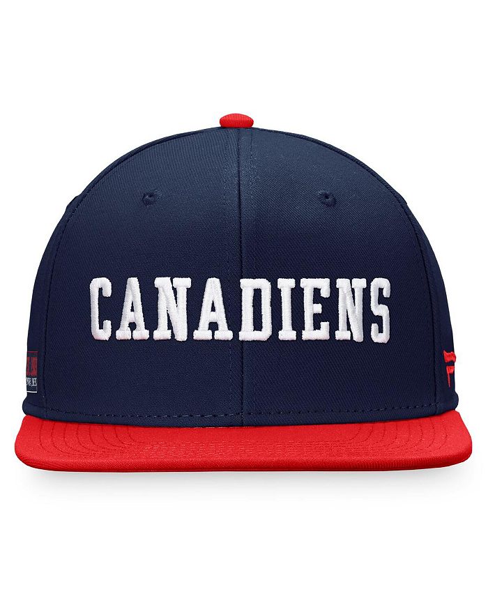 Fanatics Men's Branded Navy, Red Montreal Canadiens Iconic Color Blocked Snapback Hat & Reviews