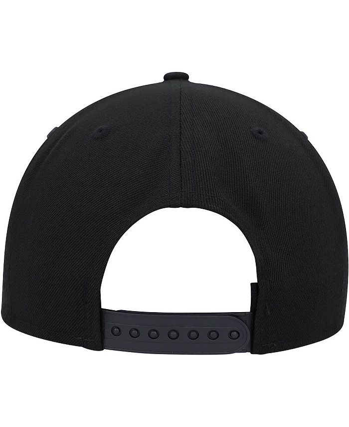 New Era Men's Black Brooklyn Nets Script Up 9FIFTY Snapback Hat Macy's