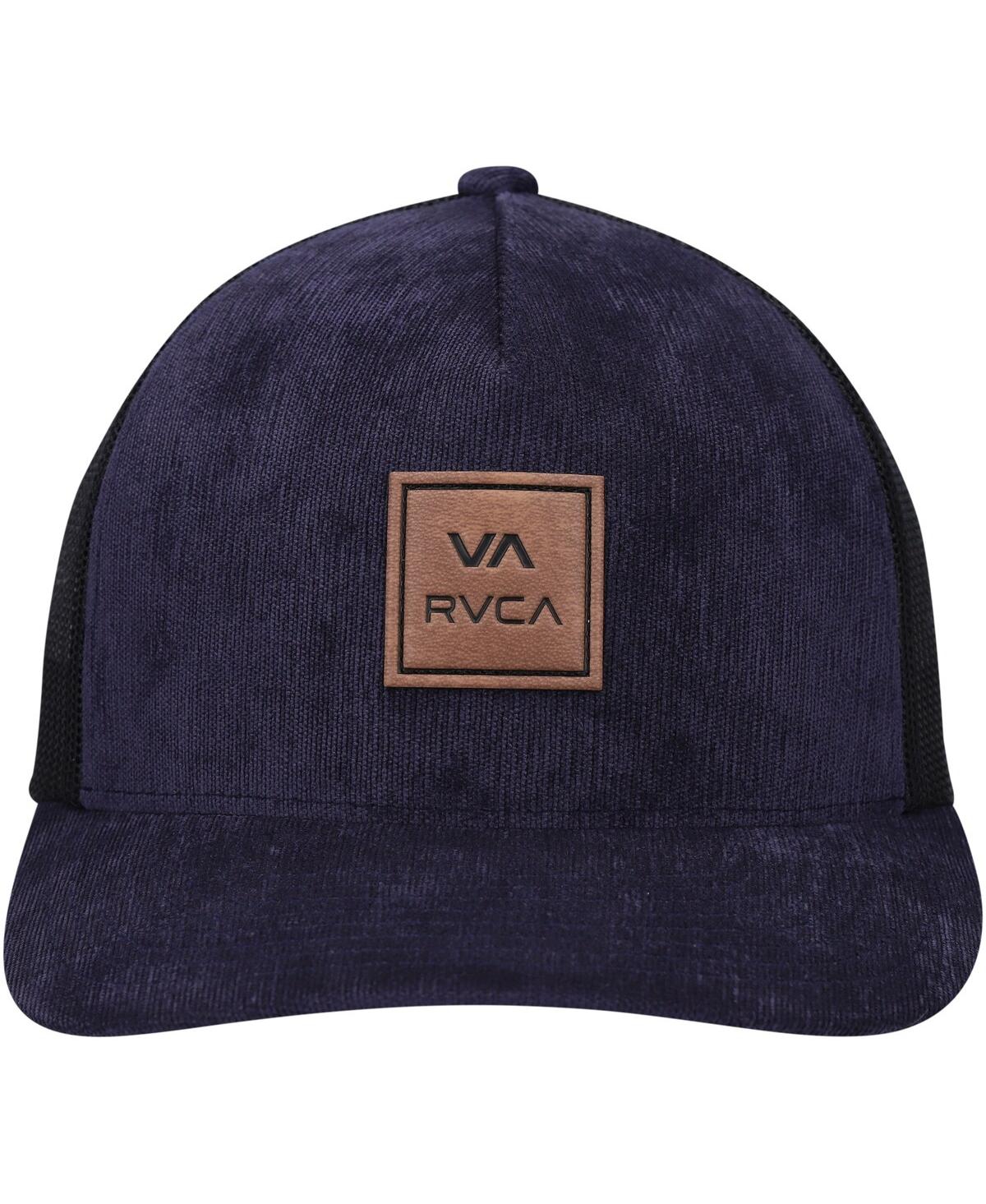 Shop Rvca Men's  Navy Va All The Way Trucker Snapback Hat