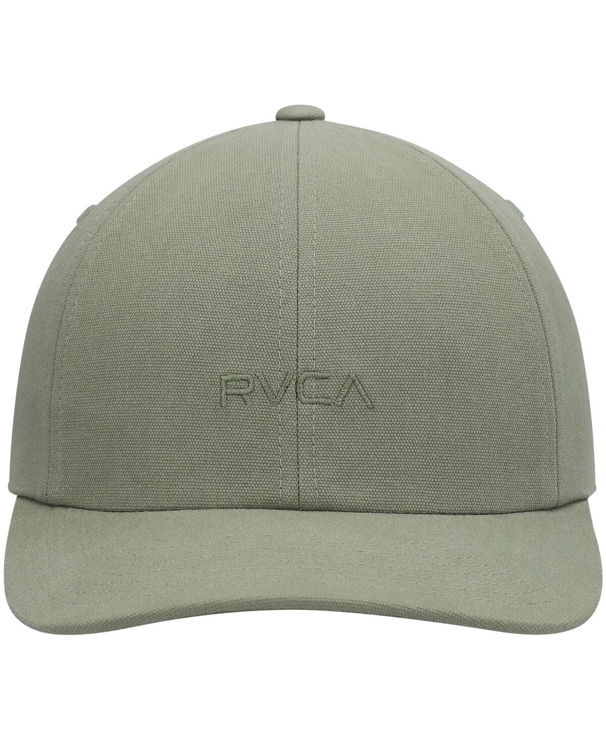 Shop Rvca Men's  Green Ptc Clipback Adjustable Hat