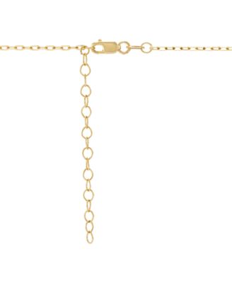 Diamond Bezel Solitaire Pendant Necklace (1/4 ct. t.w.) in 14k Gold, 16 + 2 extender