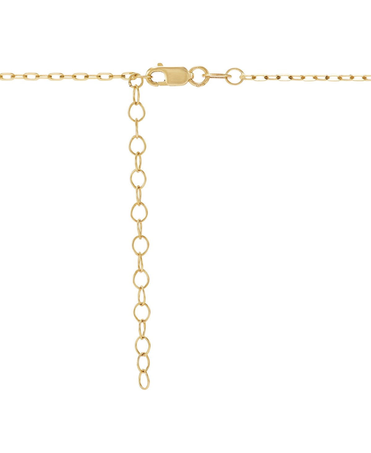 Diamond Bezel Solitaire Pendant Necklace (1/4 ct. t.w.) in 14k Gold, + extender