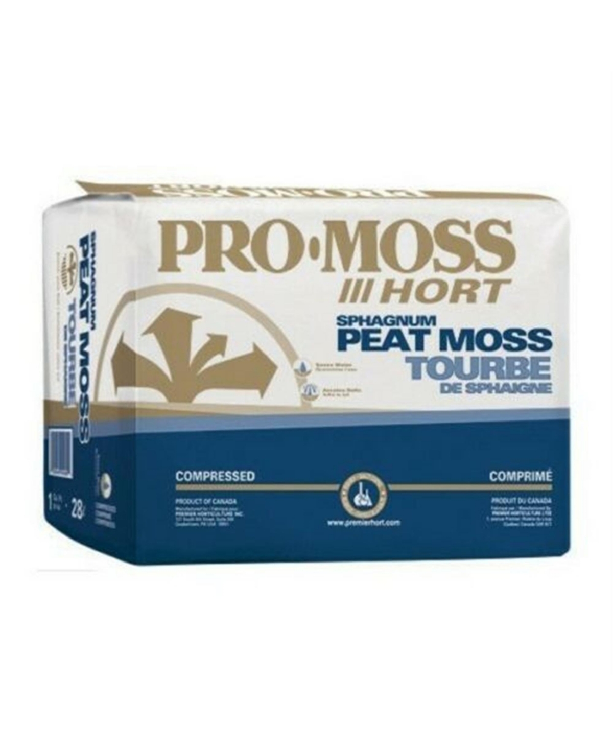 Premier Horticulture Pro Moss Horticulture Peat Moss, Compressed 1 Cf - Multi