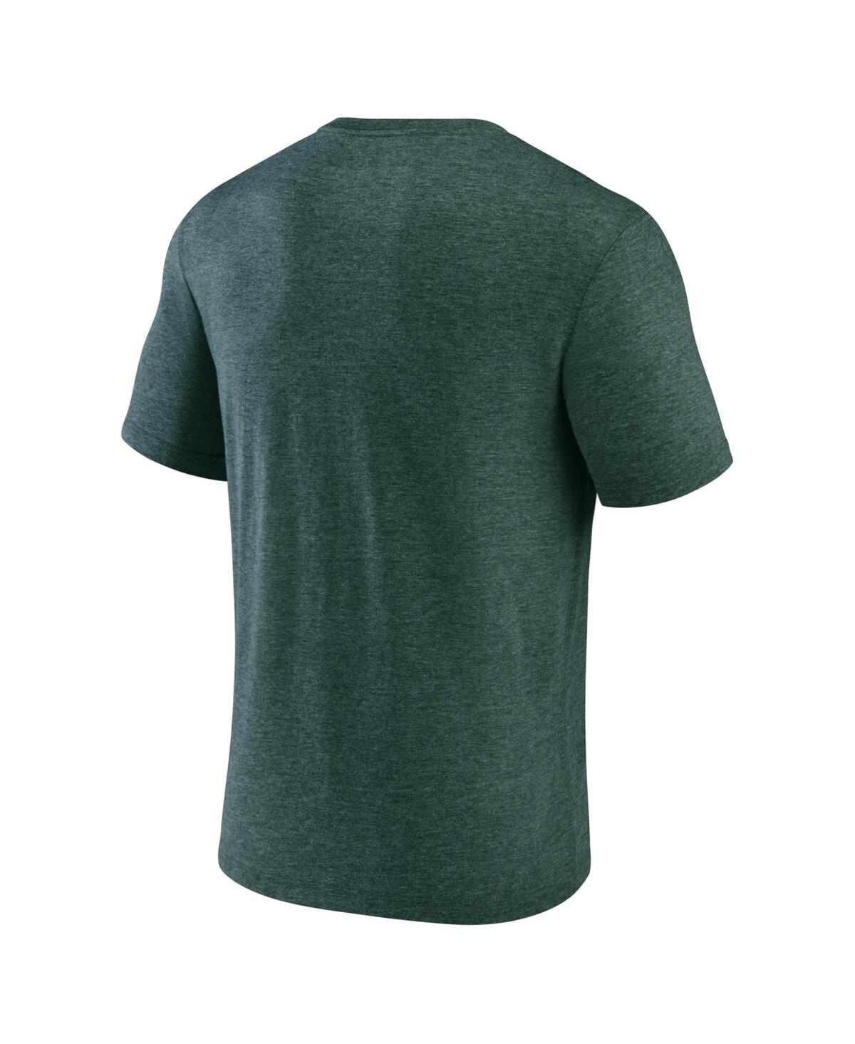 Shop Fanatics Men's  Heathered Green Green Bay Packers Sporting Chance T-shirt