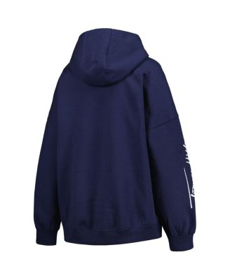 Women's College Navy Seattle Seahawks Becca Drop Shoulder Pullover Hoodie