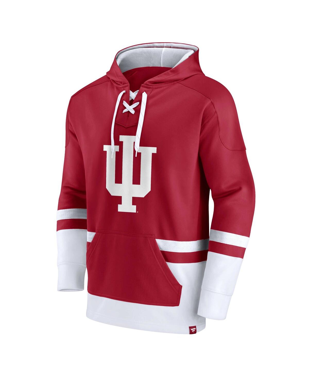 Men's FanaticsIndiana Hoosiers First Battle Pullover Hoodie - Crimson