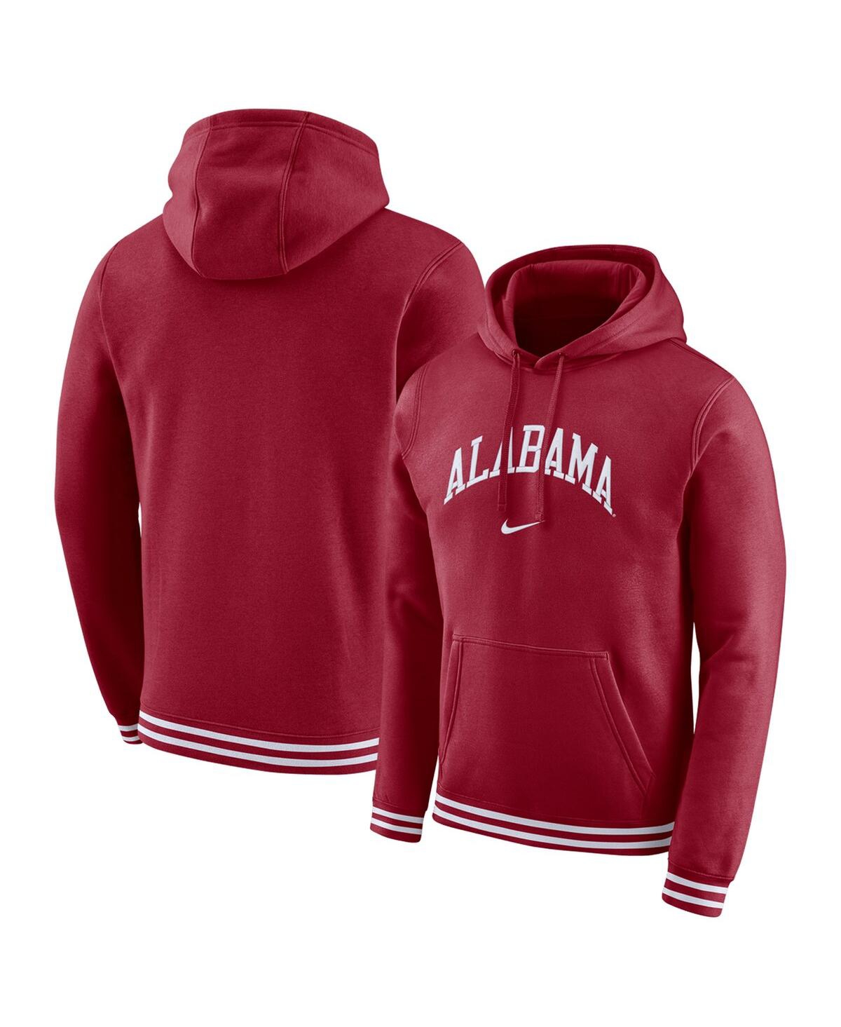Men's Nike Crimson Alabama Crimson Tide Sketch Retro Pullover Hoodie