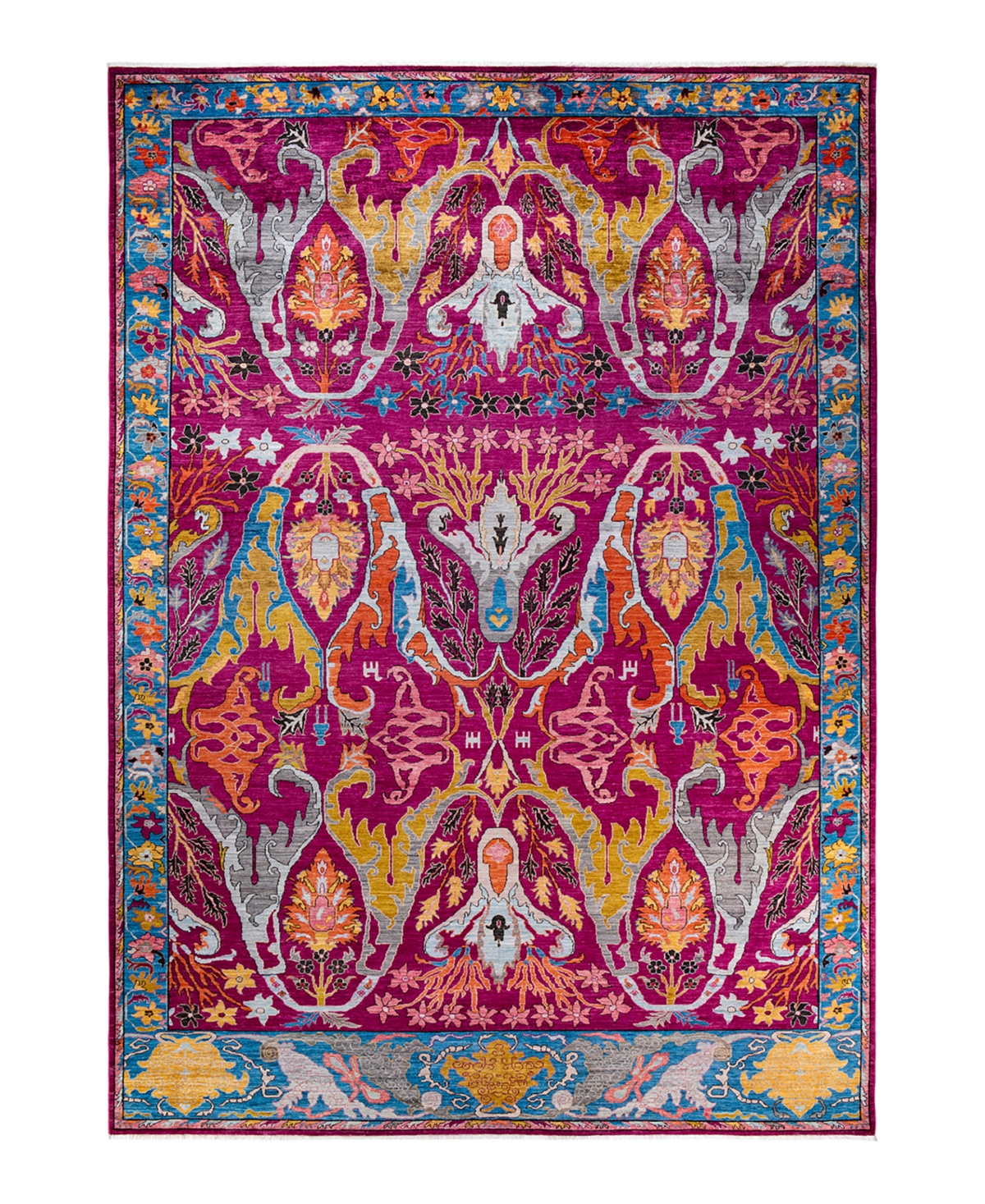 Adorn Hand Woven Rugs Serapi M1973 9'11in x 14' Area Rug - Pink
