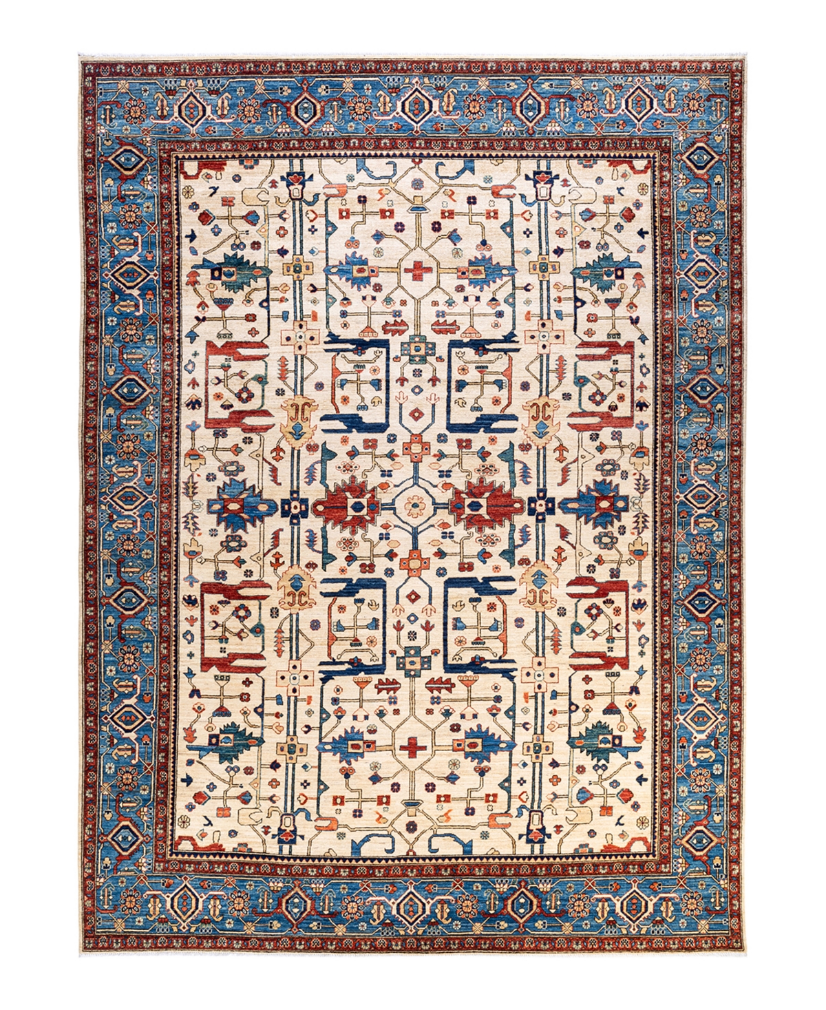 Adorn Hand Woven Rugs Serapi M1973 9' X 11'10" Area Rug In Ivory