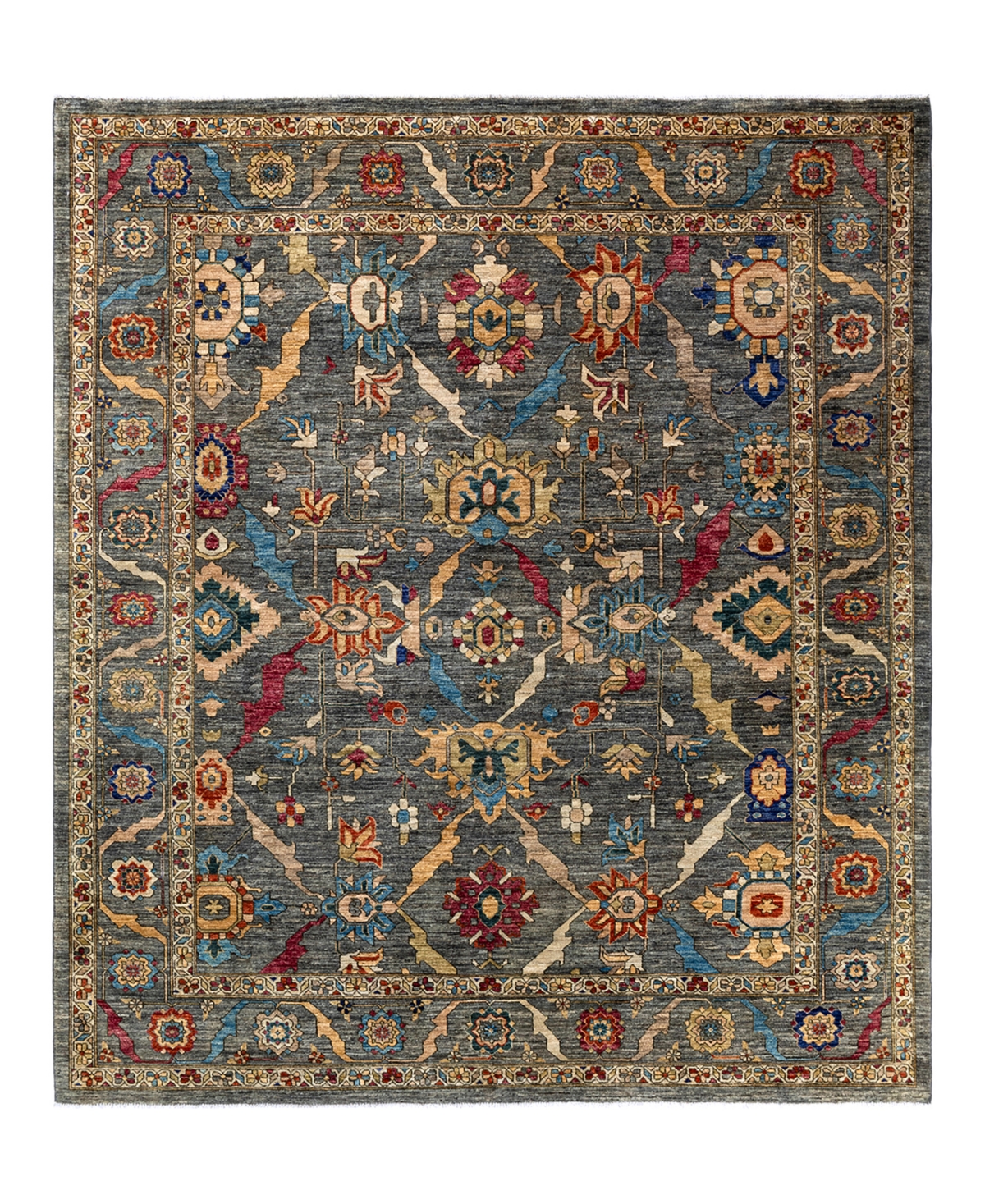 Adorn Hand Woven Rugs Serapi M1973 8'3in x 9'6in Area Rug - Gray