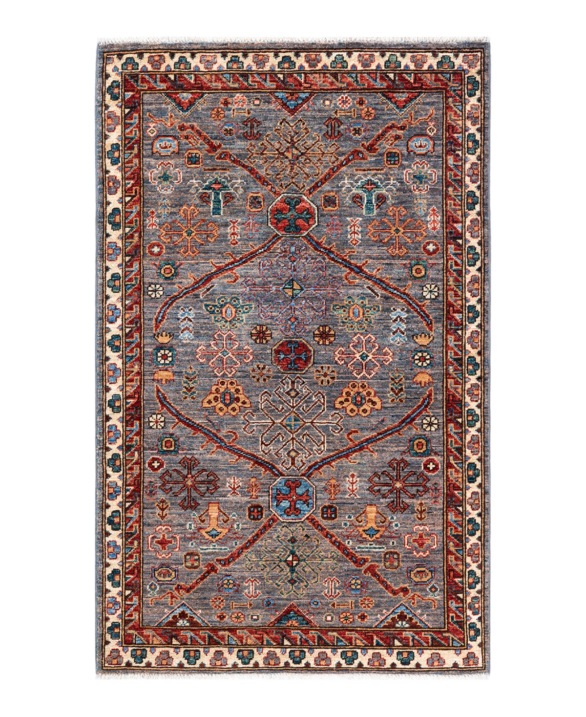 Adorn Hand Woven Rugs Serapi M1973 3'2in x 5'1in Area Rug - Gray