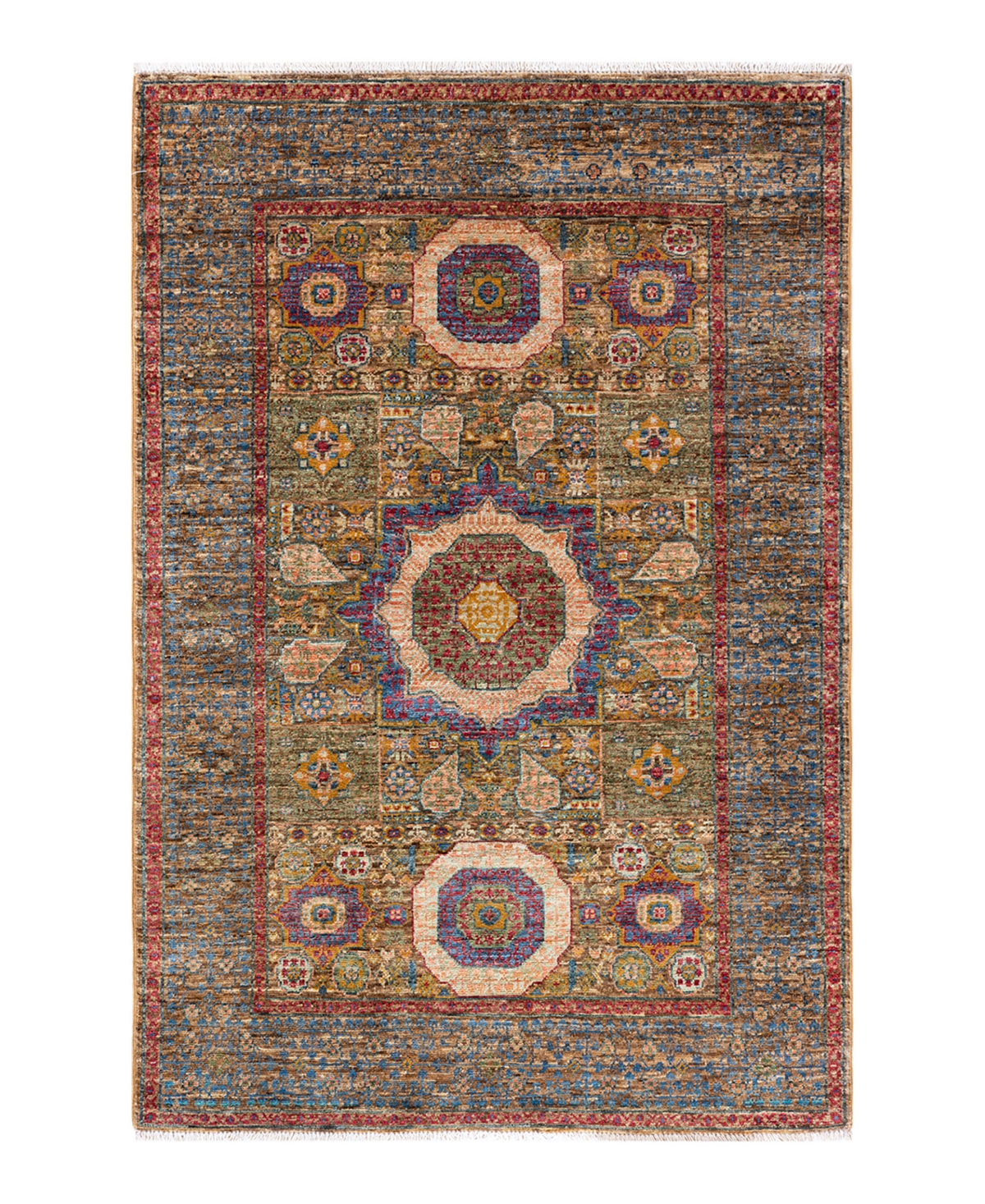 Adorn Hand Woven Rugs Serapi M1973 3'4" X 4'11" Area Rug In Beige