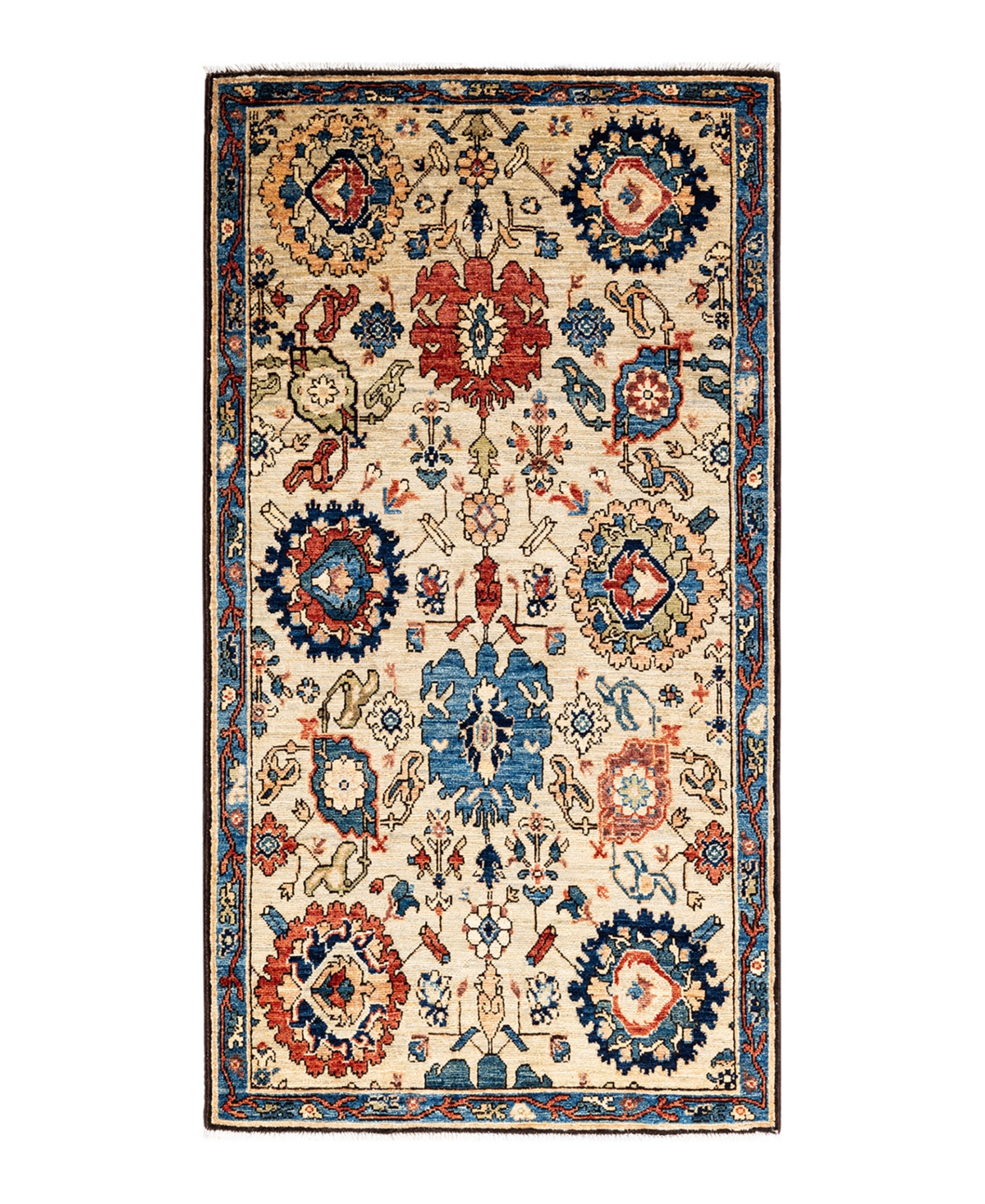 Adorn Hand Woven Rugs Serapi M1973 2'11in x 5'5in Area Rug - Ivory