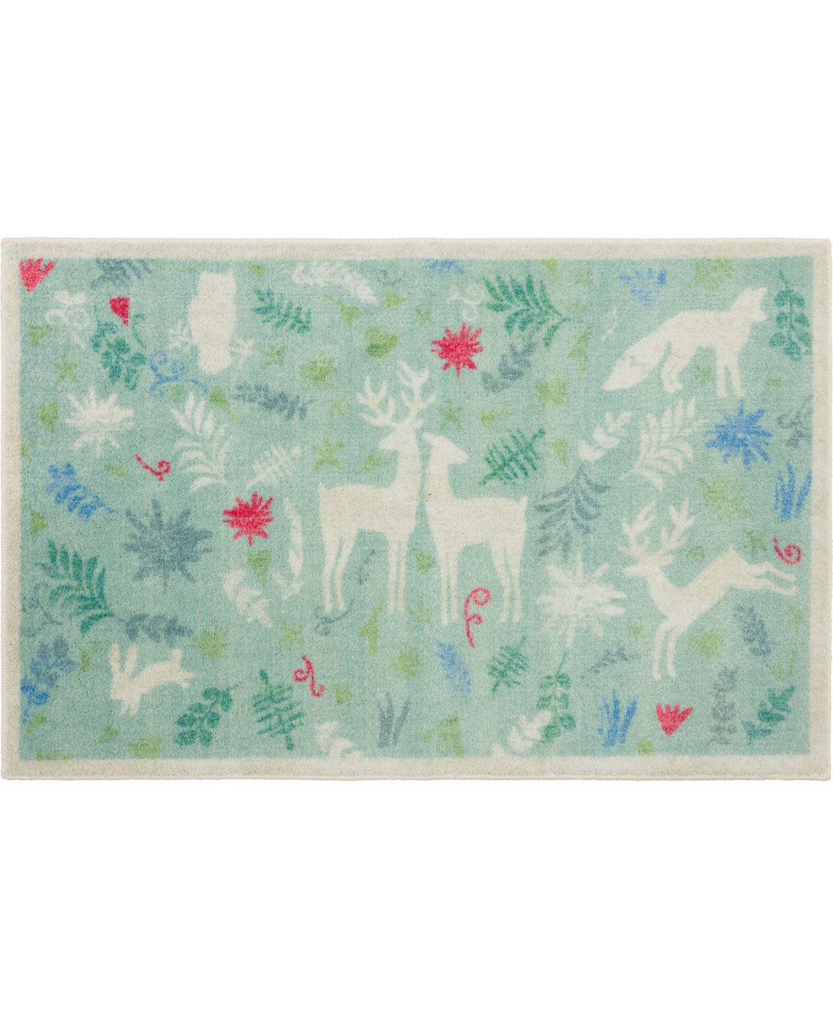 Mohawk Prismatic Holiday Forest 2'6" X 4'2" Area Rug In Aqua