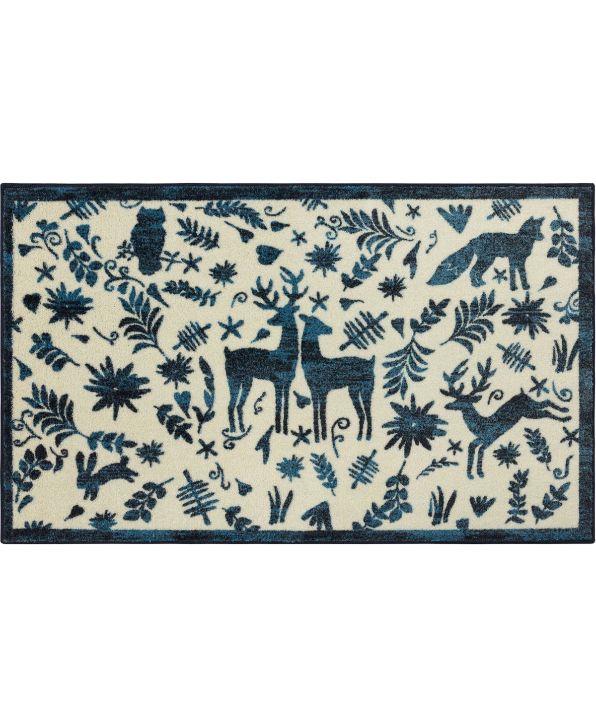 Mohawk Prismatic Holiday Forest 2'6" X 4'2" Area Rug In Blue