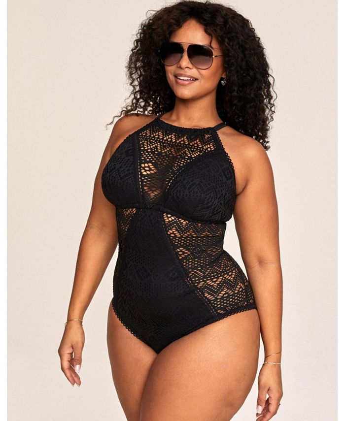 Gucci, Swim, Gucci Black New Logo Printed Stretch Bodysuit Swimsuit  Onepiece Bathing Suit