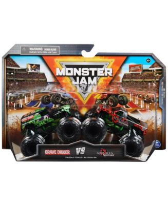 Monster Jam 1:64 Grave Digger vs. Northern Nightmare Monster Trucks - Macy's