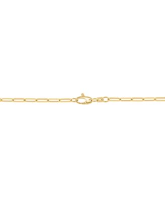 EFFY® Diamond Baguette & Round Cluster Pendant Necklace (3/8 ct. t.w.) in 14k Gold, 16-3/4" + 1-1/4" extender