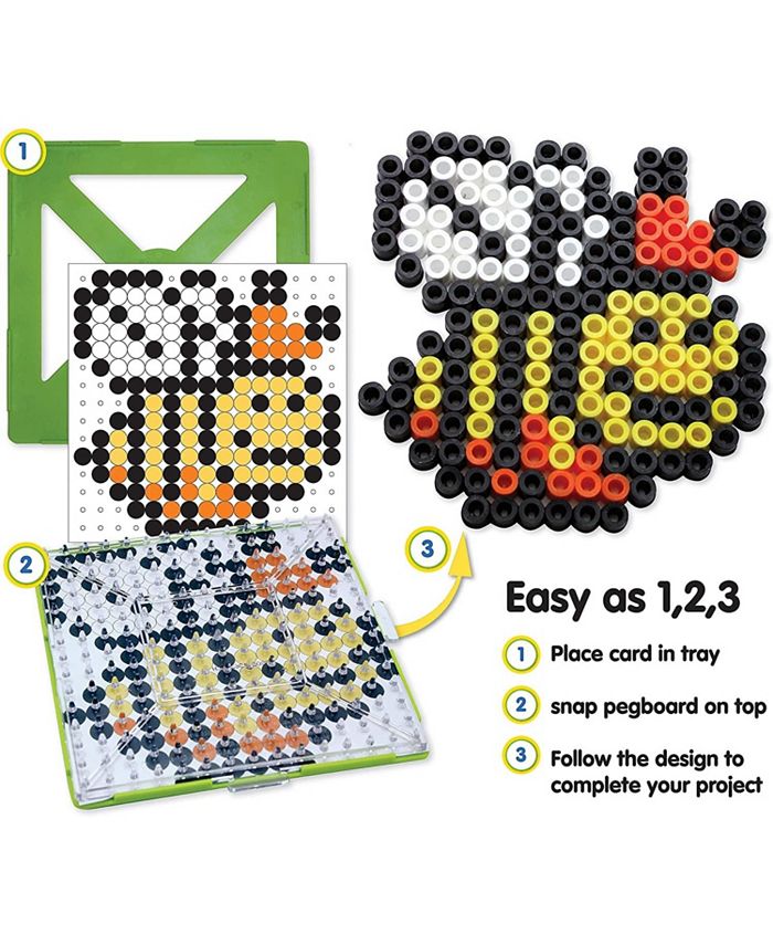 Simplicity Creative Corp Perler Tray 'n Cards Pattern KitBIGGIE Beads