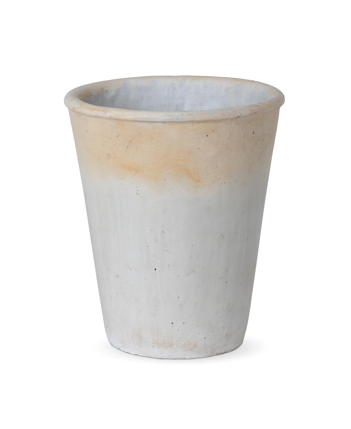 Distressed Concrete Tall Planter Large