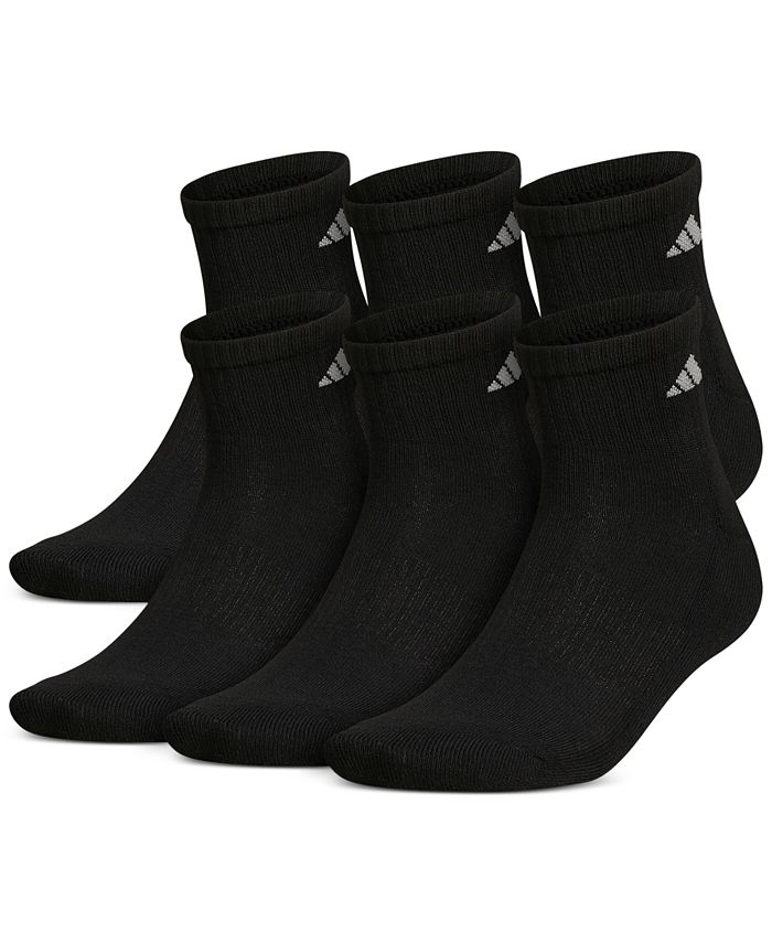 adidas Men's Cushioned Quarter Extended Size Socks, 6Pack Macy's
