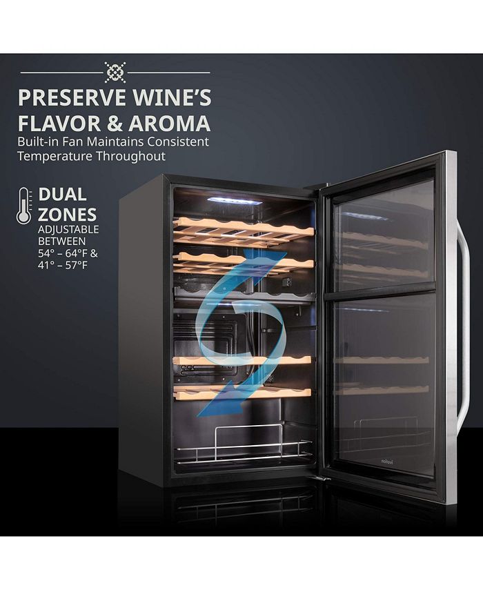 Ivation Freestanding Wine Refrigerator, 33 Bottle Wine Cooler Macy's