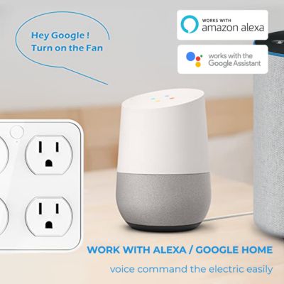 Smart WiFi Wall Tap Smart Plug (4 Outlets, 4 USB Charging Ports)