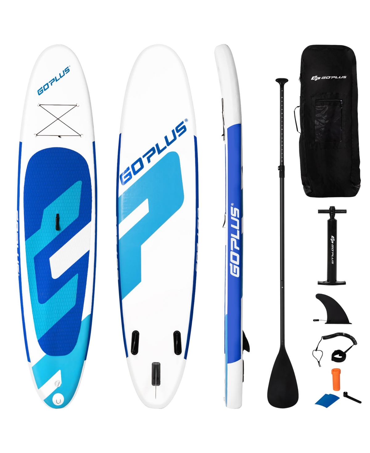 11ft Inflatable Stand Up Paddle Board 6'' Thick - Blue