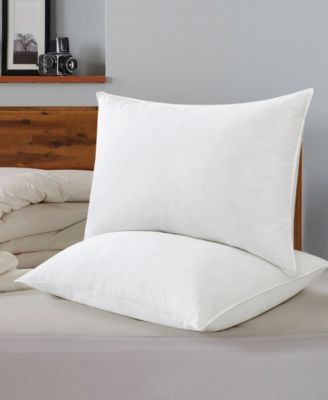 Unikome Goose Down Feather Side Back Sleeper Bed Pillows 2 Pack Collection In White
