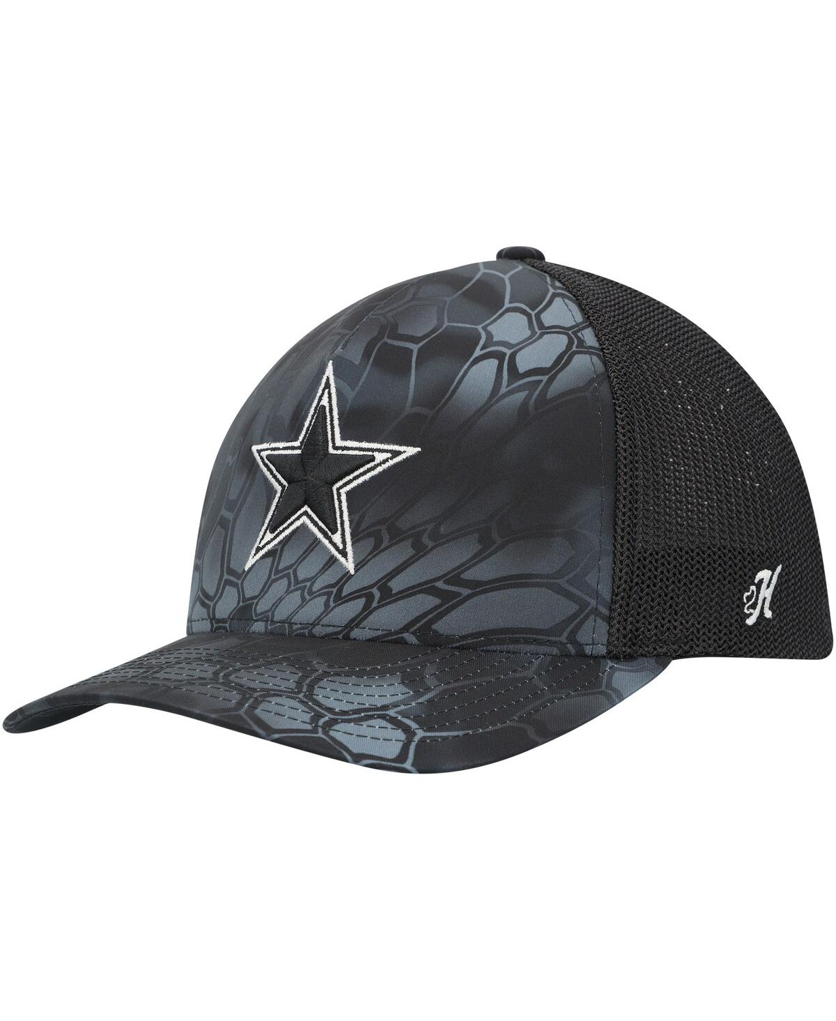 Men's Hooey Camo Dallas Cowboys Reptile Flex Hat - Camo