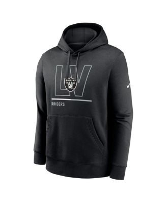 Men's Black Las Vegas Raiders City Code Club Fleece Pullover Hoodie