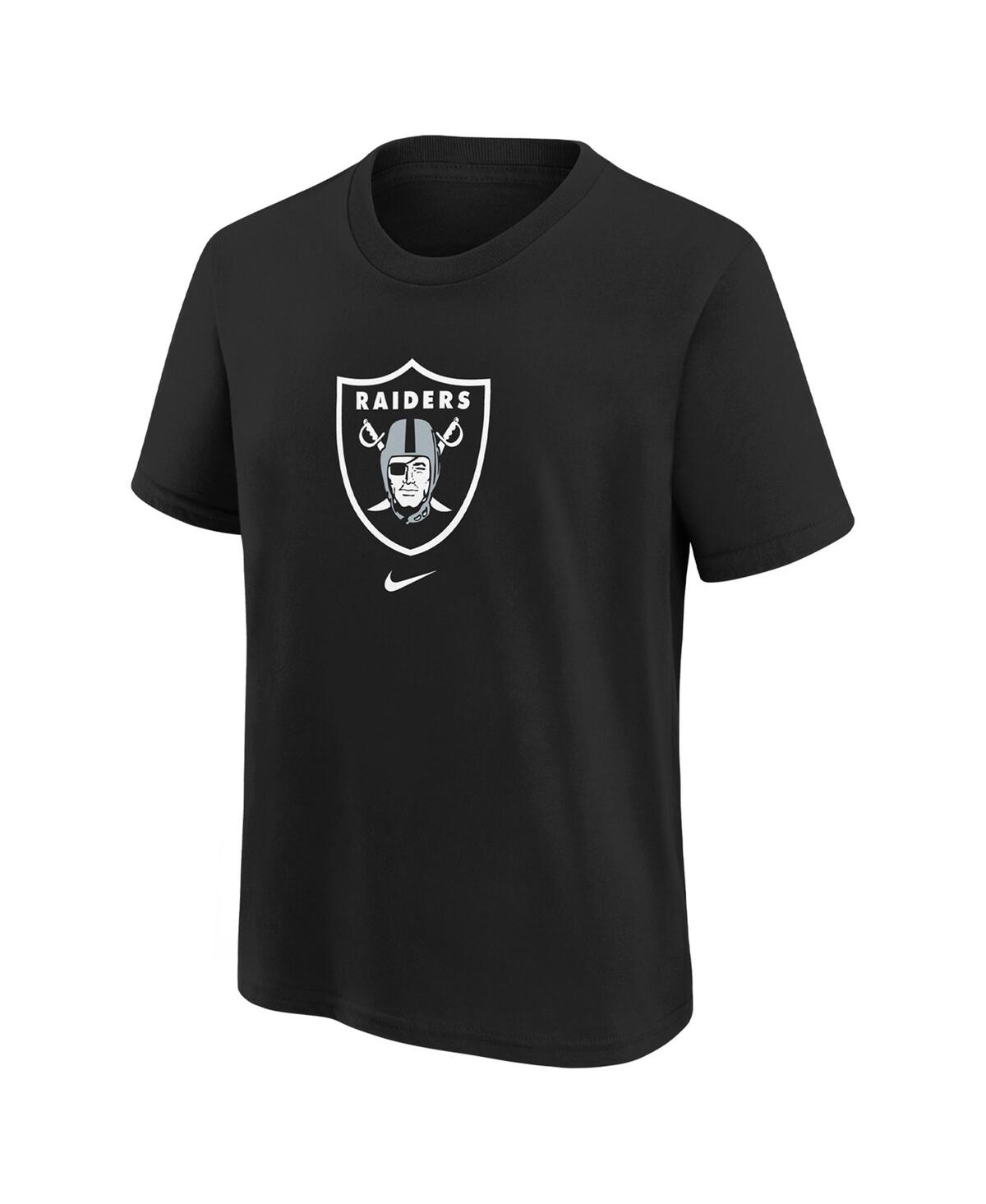 Nike Las Vegas Raiders Primary Logo Legend Big Kidsâ  Dri-fit Nfl T-shirt In Black