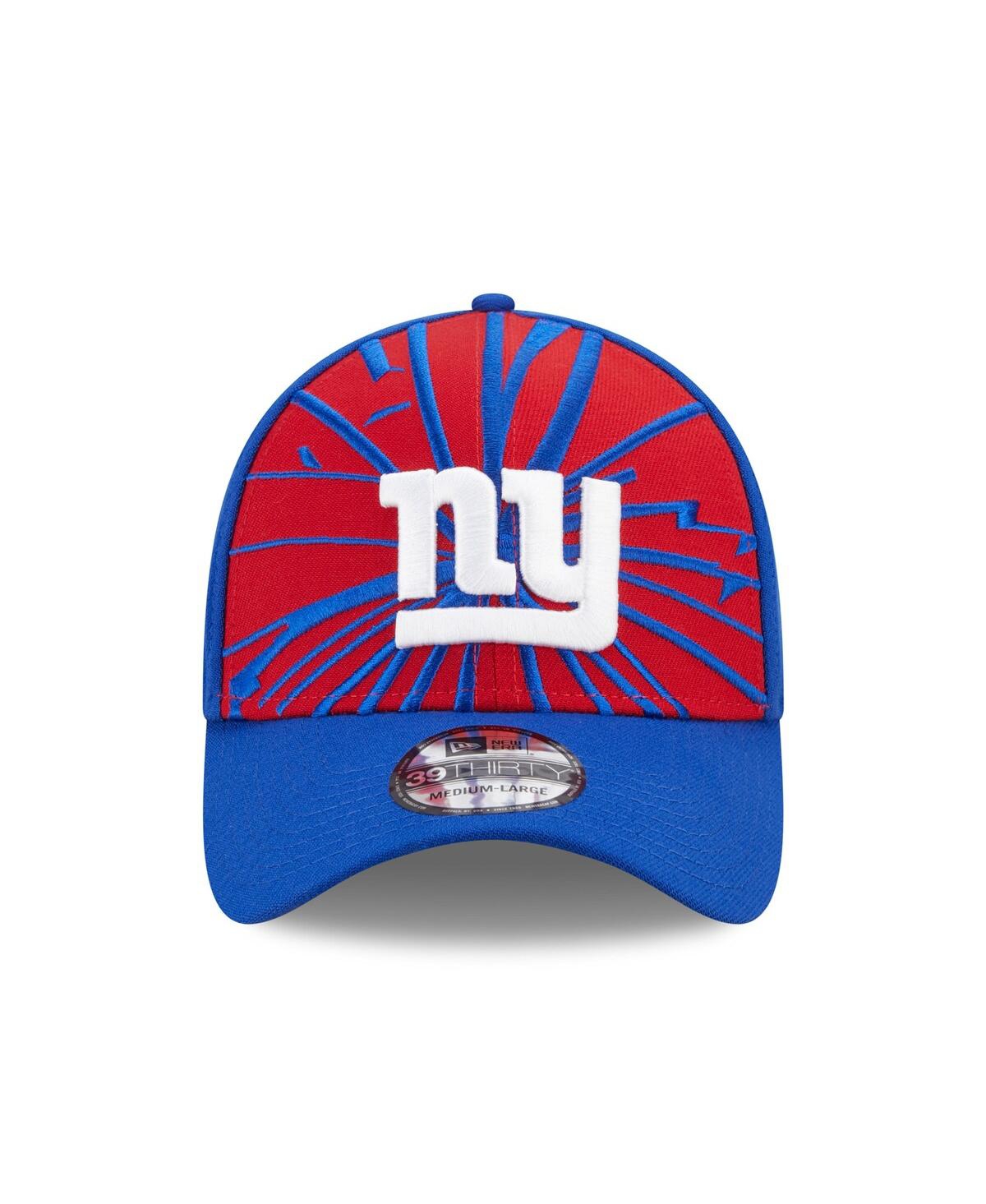 Shop New Era Men's  Red, Royal New York Giants Shattered 39thirty Flex Hat In Red,royal
