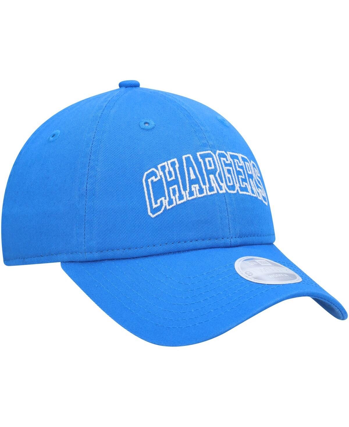 Shop New Era Women's  Powder Blue Los Angeles Chargers Collegiate 9twenty Adjustable Hat