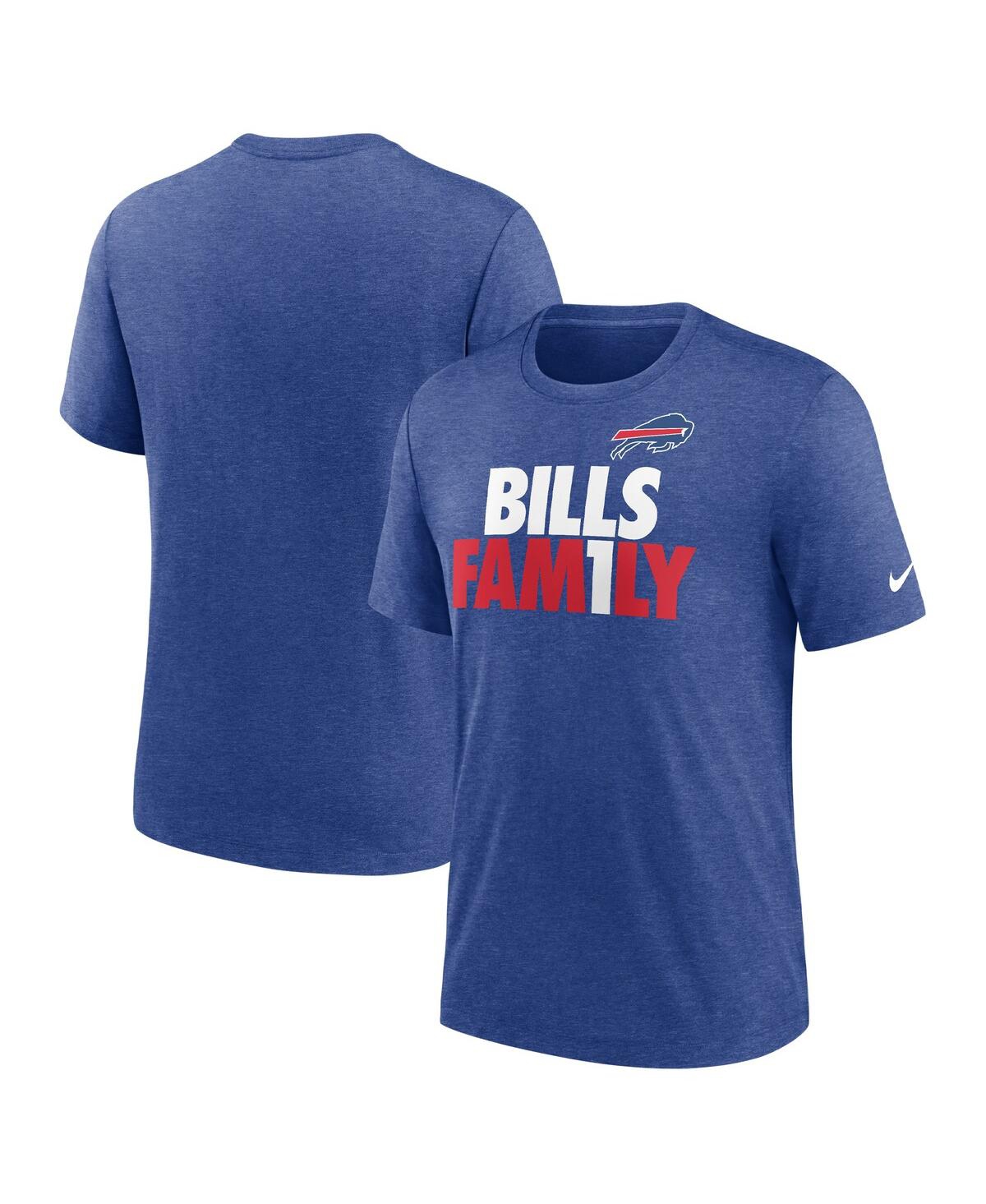Men's NikeBuffalo Bills Local Tri-Blend T-shirt - Heathered Royal
