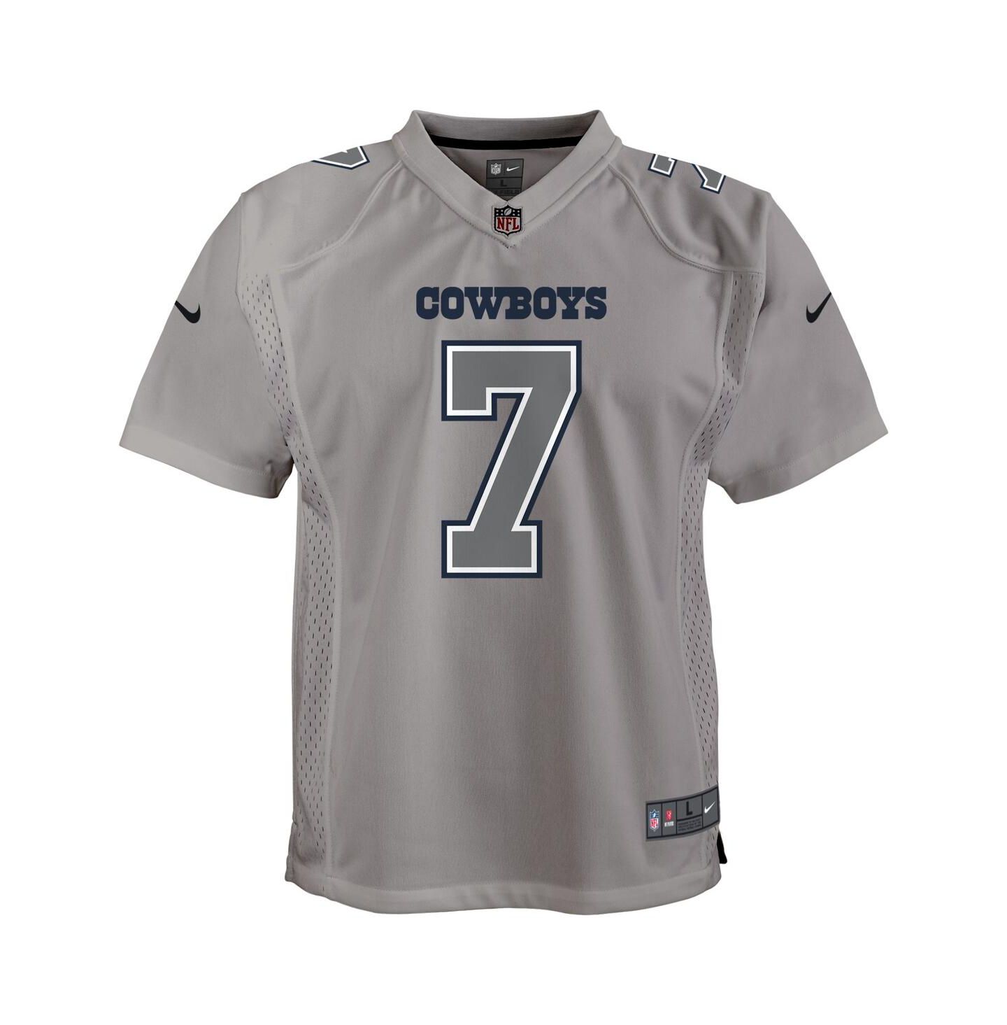 Детская игровая джерси Nike Trevon Diggs Dallas Cowboys Atmosphere, Gray — фото 3