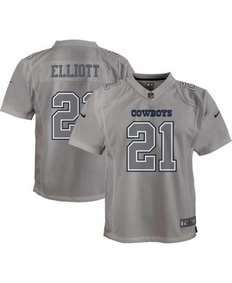 Big Boys Nike Ezekiel Elliott Gray Dallas Cowboys Atmosphere Game Jersey Macy s