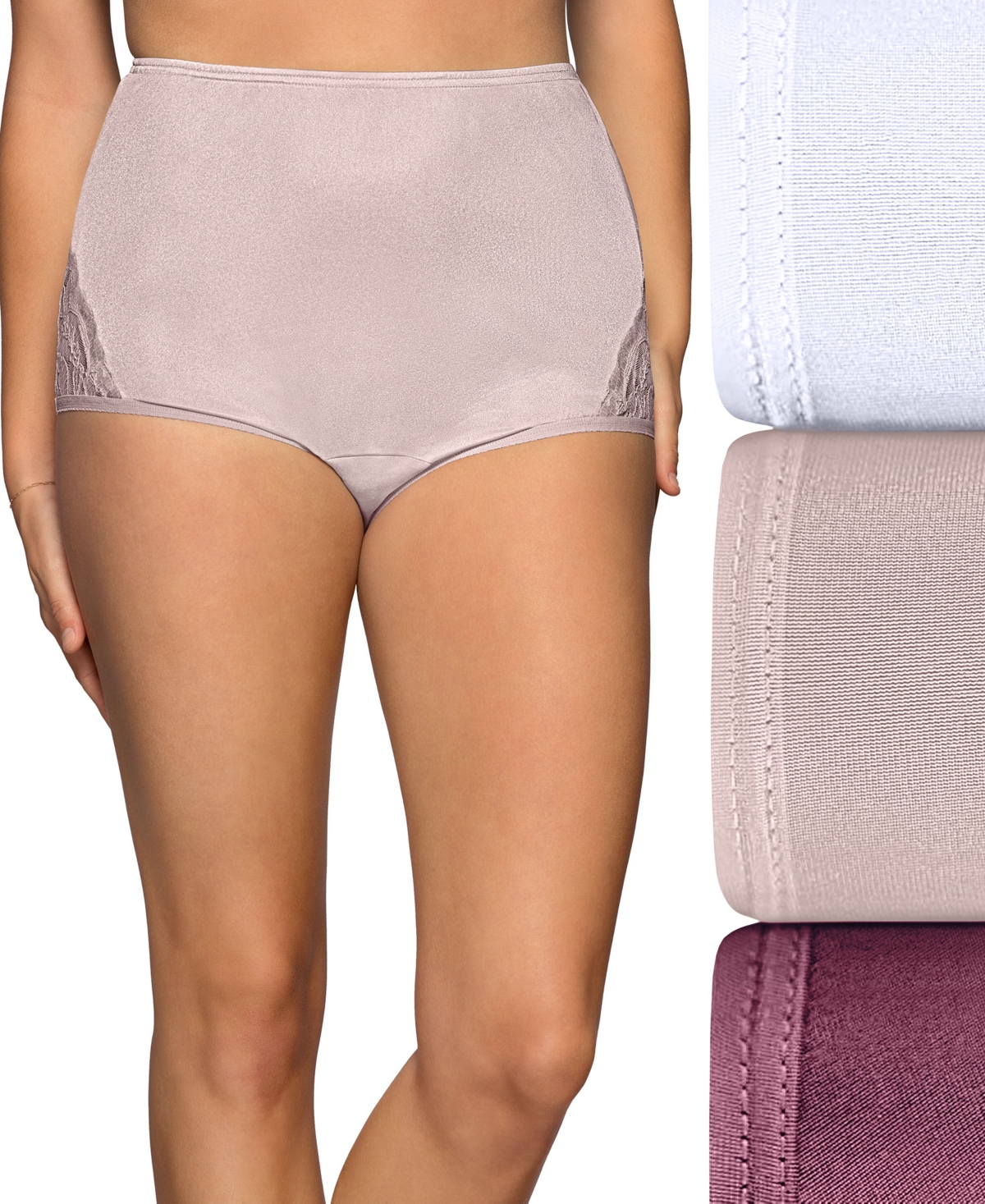 Women's Vanity Fair® 3-Pack Comfort Where it Counts Hicut Panties