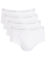 Alfani Men's 4-Pk. Moisture-Wicking Cotton Briefs, Created for Macy's - Bright White