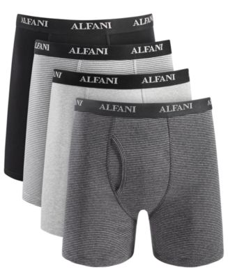 Alfani Men's 4-Pk. Moisture-Wicking Cotton Boxer Briefs, Created for