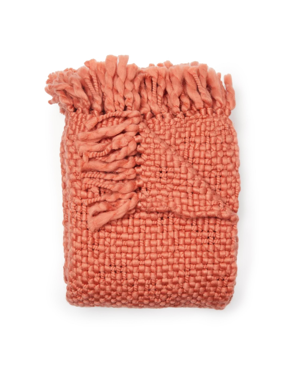 Dormify Emme Chunky Knit Throw Blanket, 50" X 60", Ultra-cute Styles To Personalize Your Room In Emme Terracotta