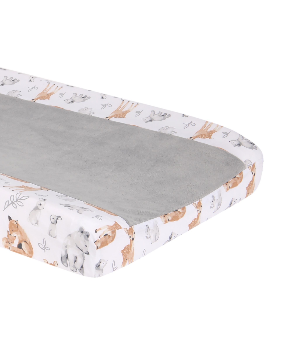 Lambs & Ivy Painted Forest White Minky Changing Pad Cover