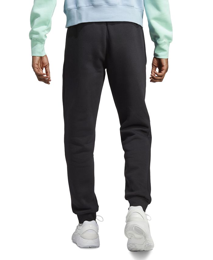adidas Men's Slim-Fit Trefoil Essentials Zip-Pocket Jogger Pants - Macy's