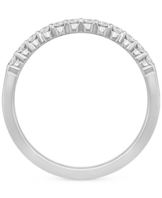 Diamond Double Row Band (1/2 ct. t.w.) in 14k White Gold