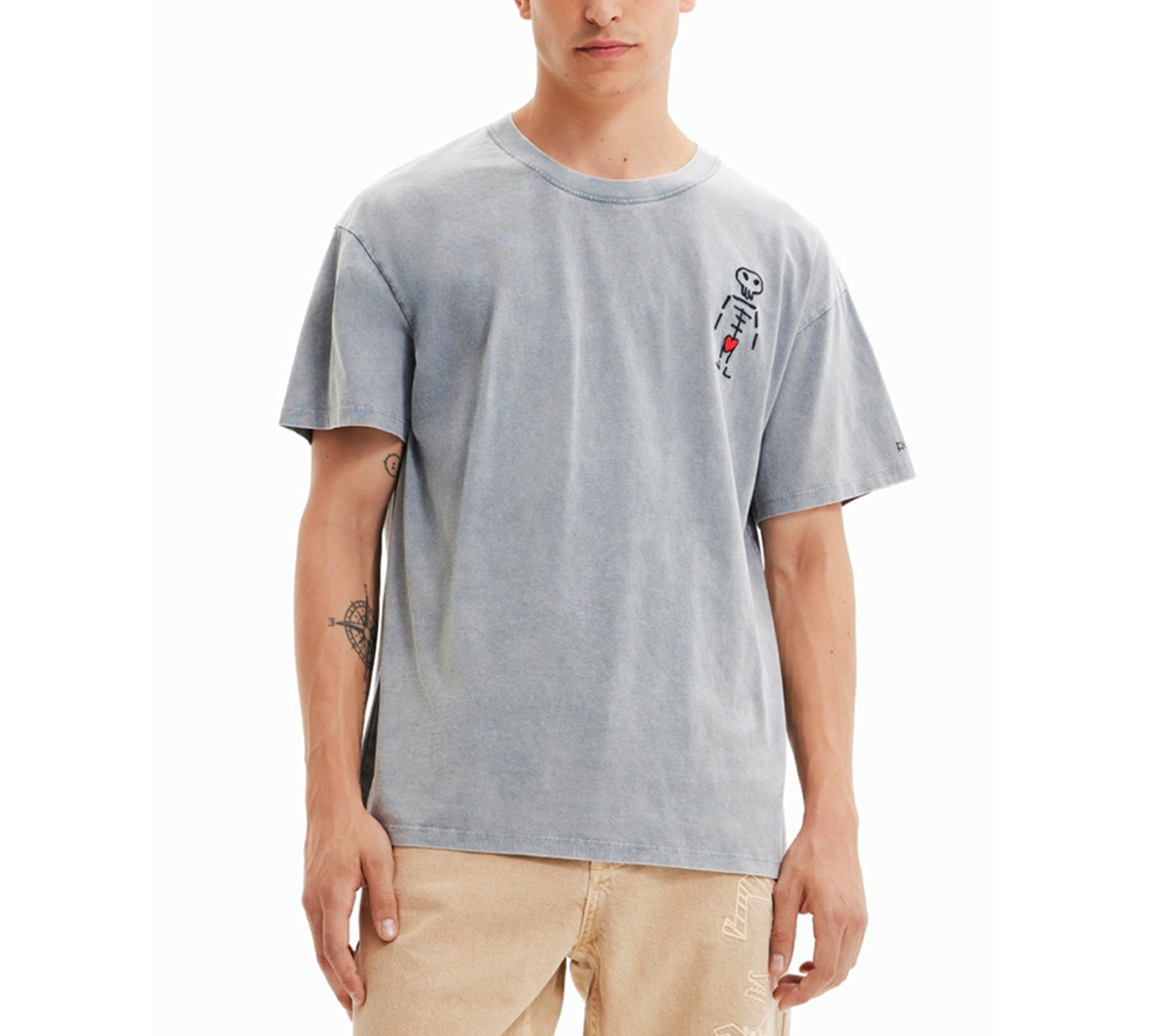 Desigual Men's Skull Graphic Short-Sleeve T-Shirt