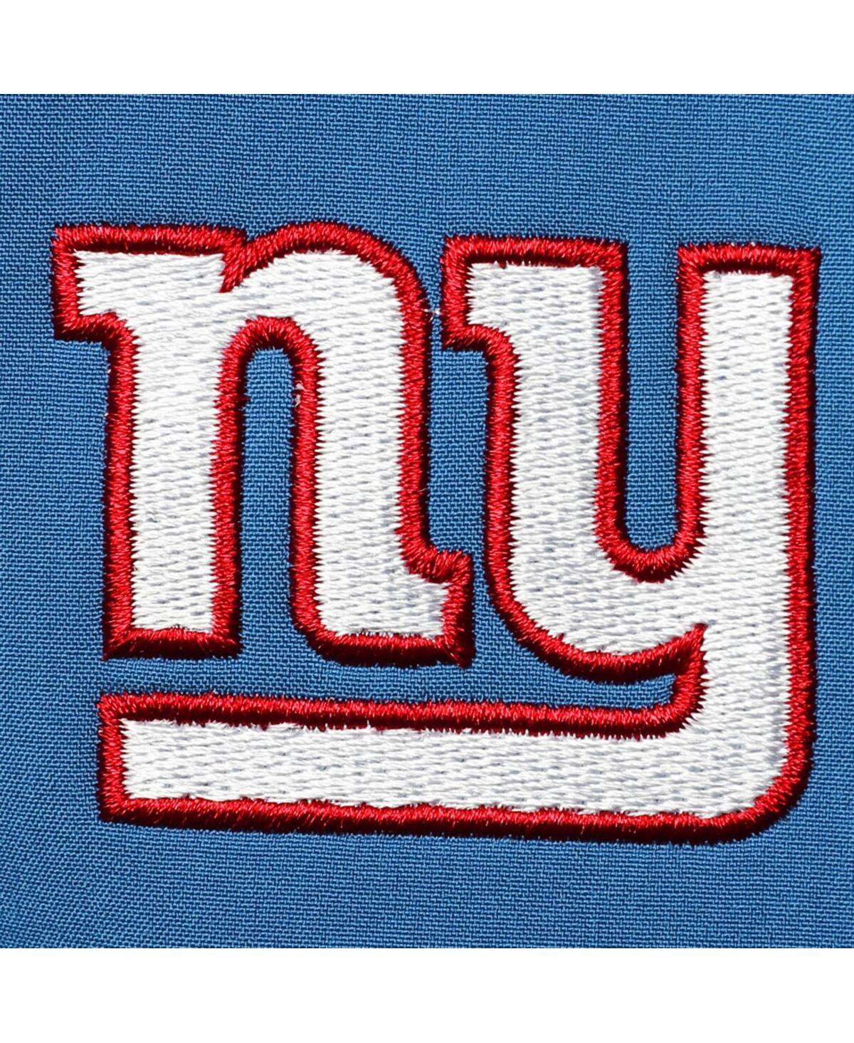 DUNBROOKE MEN'S DUNBROOKE ROYAL, GRAY NEW YORK GIANTS BIG AND TALL ALPHA FULL-ZIP HOODIE JACKET 