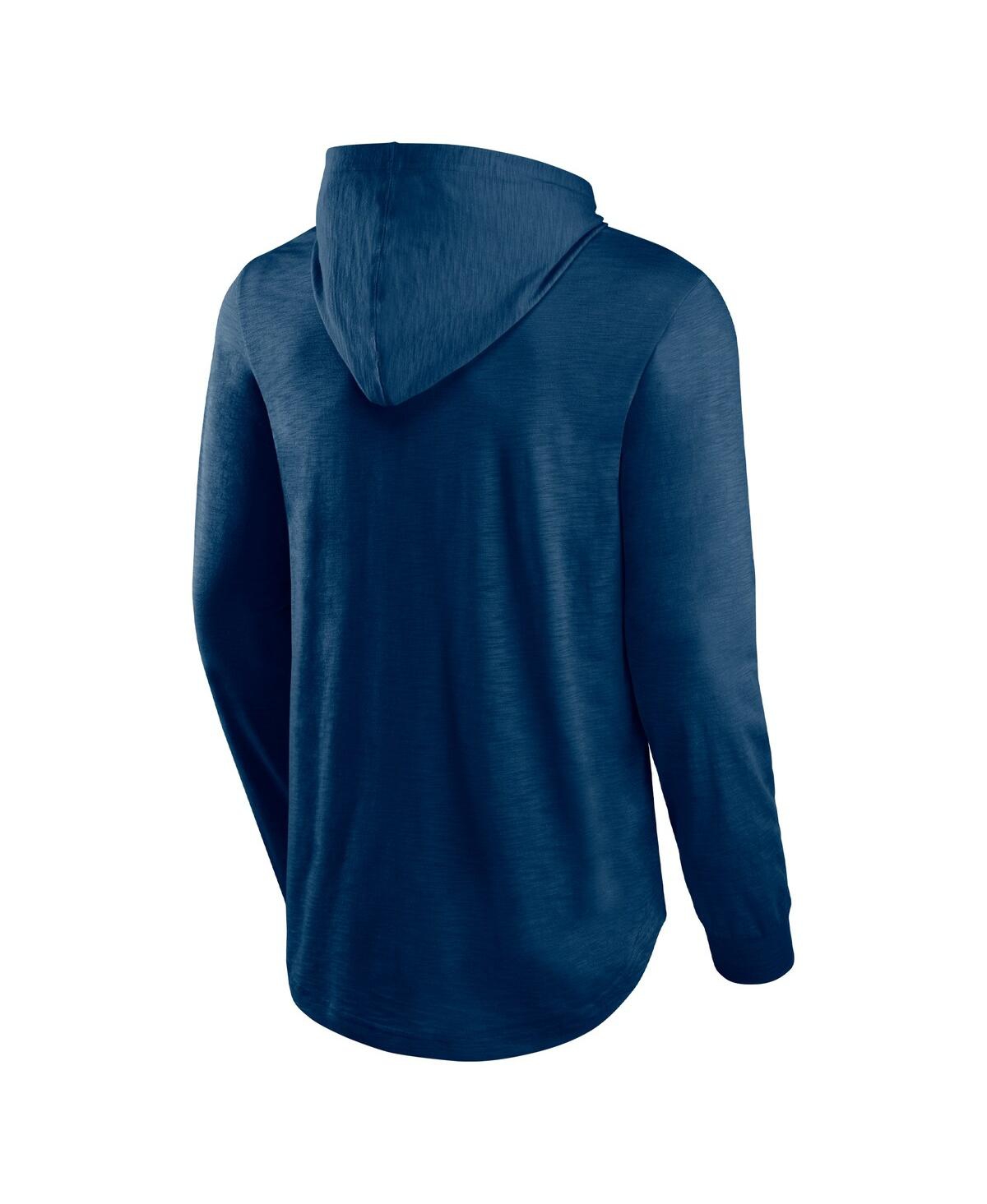 Fanatics Men's  Navy Chicago Bears Front Runner Pullover Hoodie In Navy