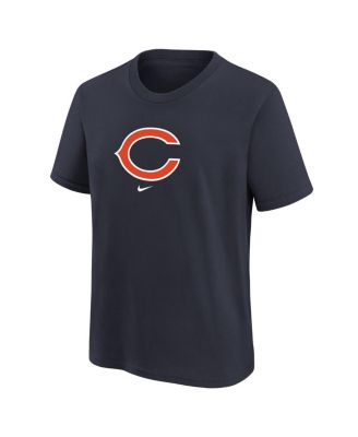 Big Boys Navy Chicago Bears Logo T-shirt