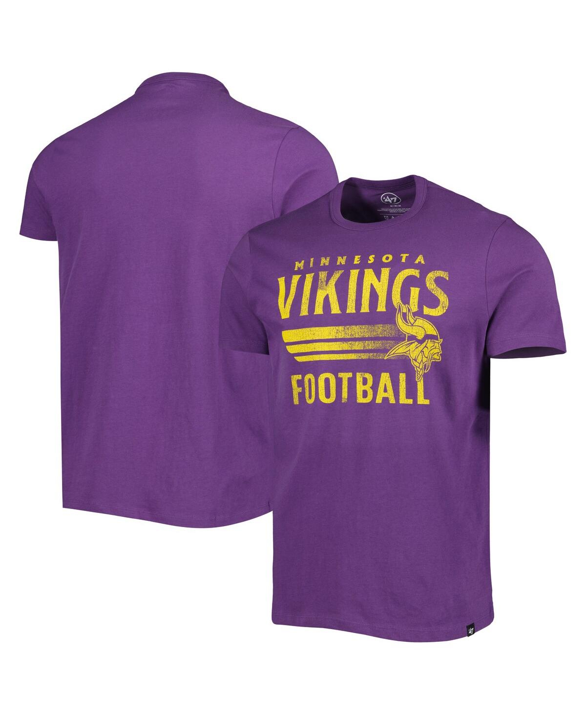 Shop 47 Brand Men's ' Purple Minnesota Vikings Wordmark Rider Franklin T-shirt