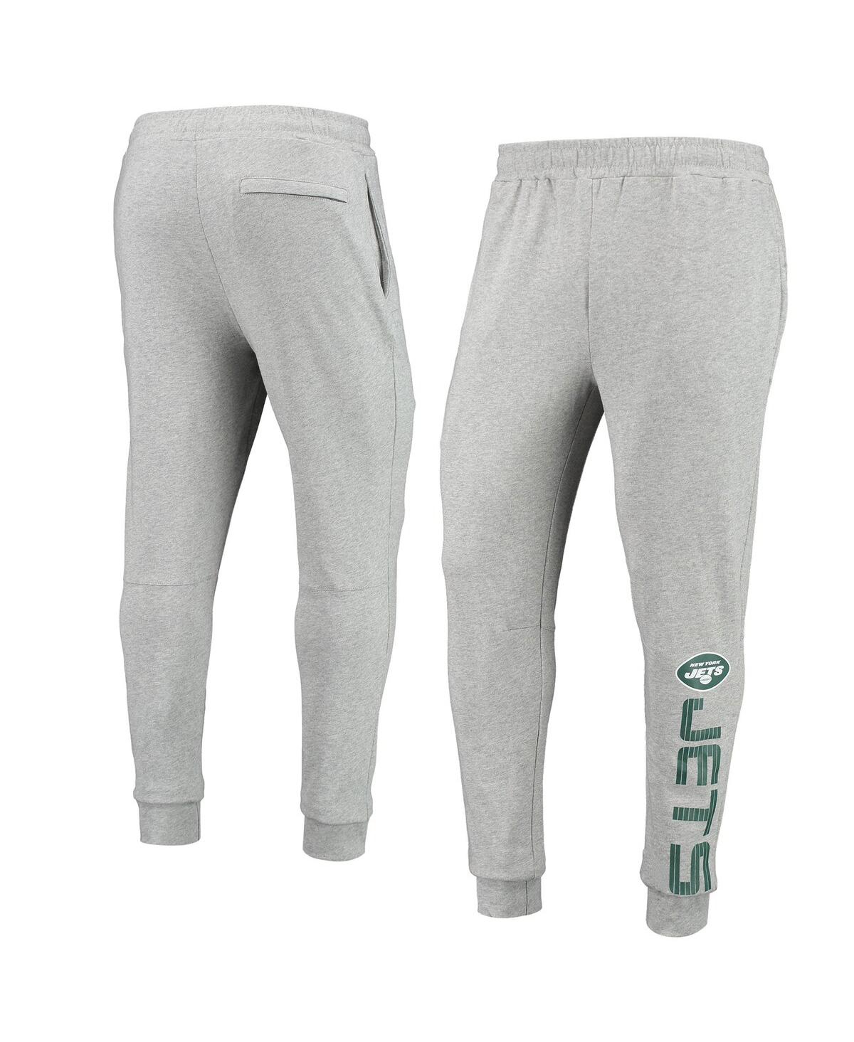Msx By Michael Strahan Men's  Heathered Gray New York Jets Jogger Pants In Heathered Gray